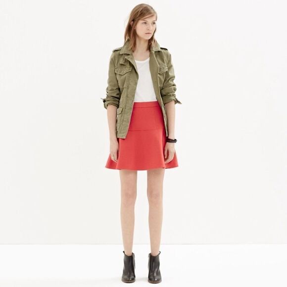 Madewell Circle Skater Mini Skirt, 6 - Picture 1 of 5